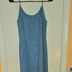 Sheath Beaded Evening Gown